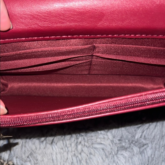 Badgley Mischka Maroon Crossbody Purse - Picture 3 of 9